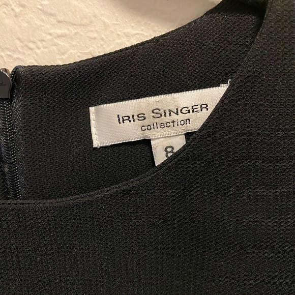 Iris Singer Collection Sleeveless Little Black Dress Size 8 - Picture 4 of 8